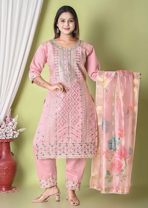 Women’s Elegant Embroidered Salwar Suit Set